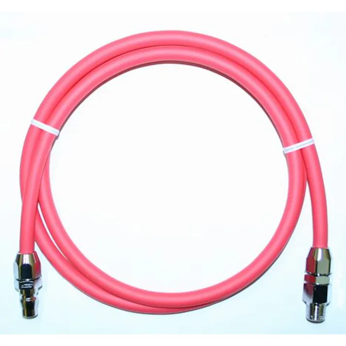 エアーホース(スイベル金具付・PVC) 6.5/10.0mmx1.5m EA125EF-6.5 4548745985719【別送品】