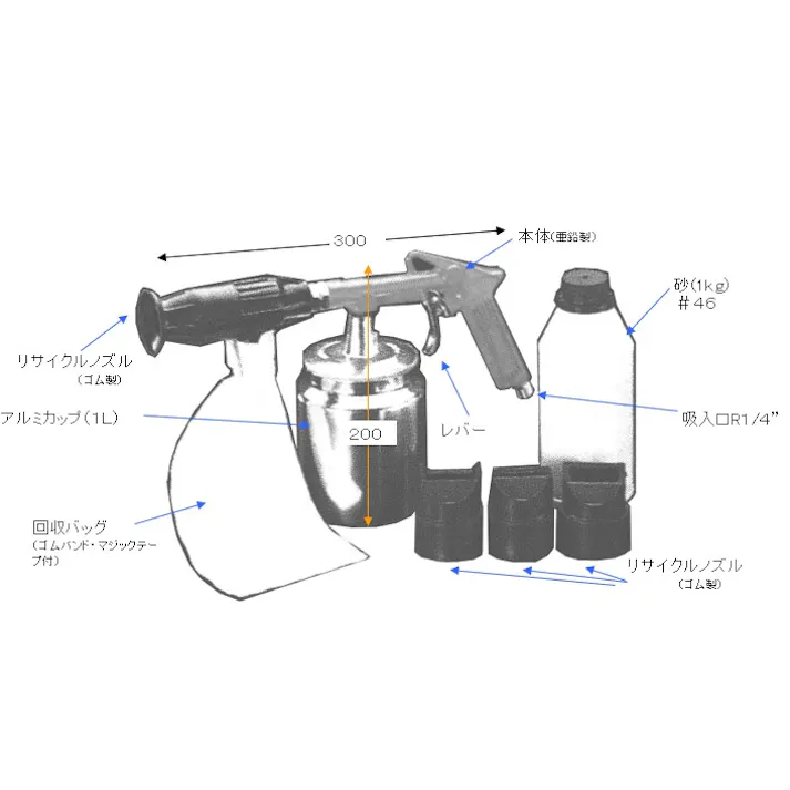 サンドブラスティングガン EA127B 4518340617803【別送品】