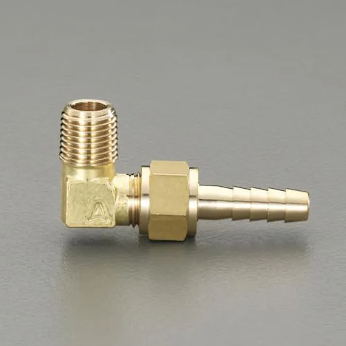 アソー(ASOH) R 1/2”xφ 8.0mm 雄ねじステム(L型) 空気・水その他配管継手 4550061978009 EA141A-623(CDC)【別送品】