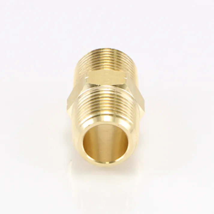 アソー(ASOH) 六角ニップル(真鍮製) R1/4”xR1/4” EA141AD-102 4550061978399【別送品】