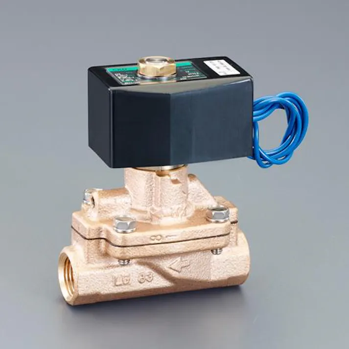 2方向電磁弁(パイロット式) AC100V・Rc3/8” EA153HB-13 4550061507834【別送品】