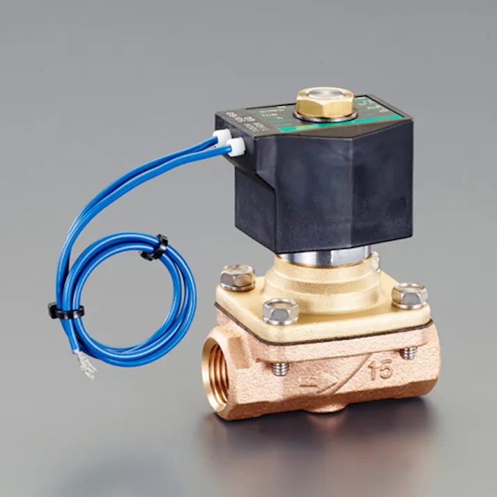 2方向電磁弁(パイロットキック式) AC100V・Rc3/8” EA153HC-23 4550061507858【別送品】