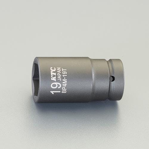 京都機械工具(KTC) セミディープインパクトソケット(ピン・リング付) 1/2”DRx19mm EA164KE-219 4550061592076【別送品】