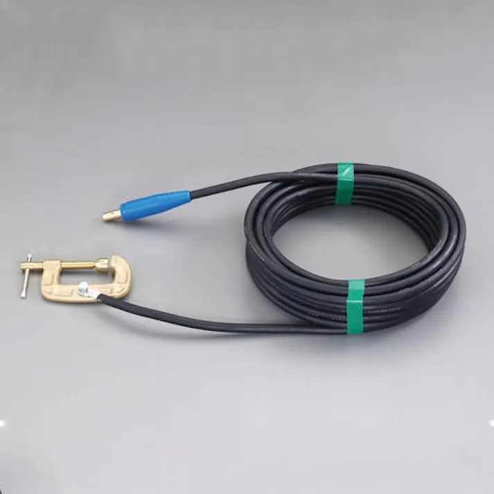 ESCO 200A/ 5m 溶接機アースセット 溶接機用ケーブル&クリップ 4550061747346 EA315AG-105(CDC)【別送品】