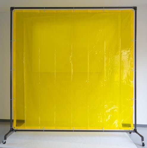 溶接作業フェンスセット(黄色) 2000x2150mm EA334BF-20Y 4548745482218【別送品】
