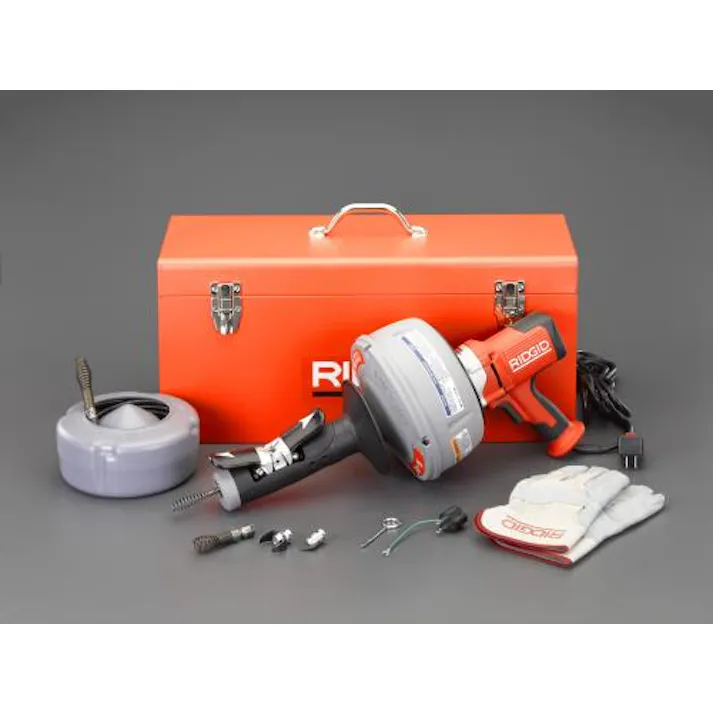 リジッド(RIDGID) 8mmx7.6m・9.5mmx10.7m ドレンクリーナー(電動式) ドレンクリーナー 4548745643664 EA340RK-3(CDC)【別送品】