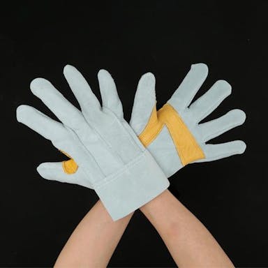 ESCO  [フリー]240mm 手袋(牛床革/銀当付) 手袋・腕カバー 4550061097885 EA353C-97(CDC)【別送品】