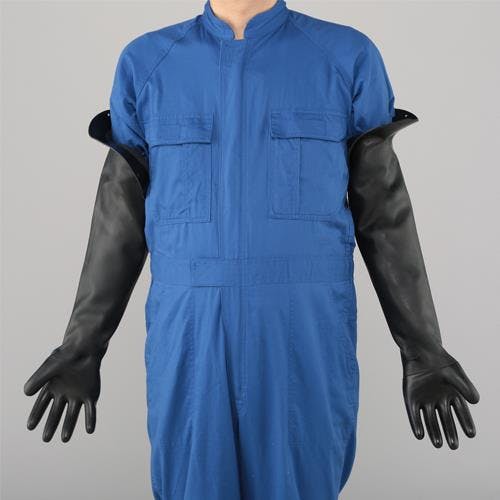 東和コーポレーション(TOWA) 手袋(サンドブラスト用/フランジ付/ペア) [フリー/600mm] EA354BJ-7 4550061946657【別送品】