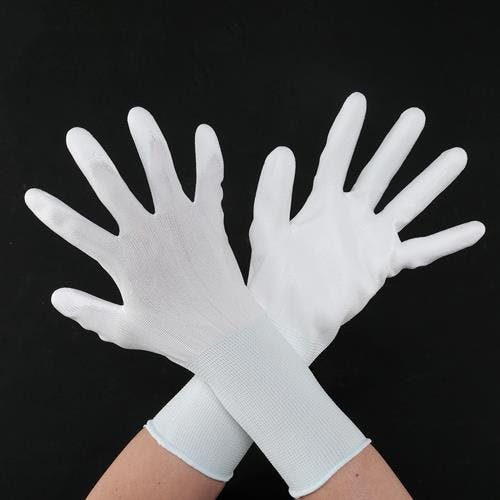 ショーワグローブ 手袋(低発塵ロング/ナイロン、ポリエステル/10双) [M] EA354GB-18 4550061109205【別送品】