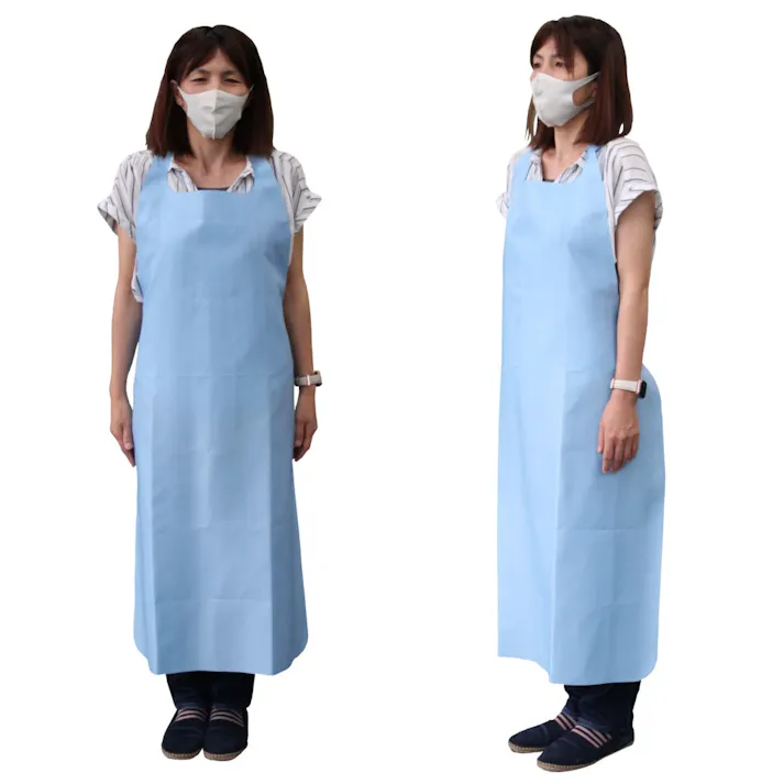 ウインセス エプロン(静電) 78x143cm EA355BC-4 4550061004968【別送品】