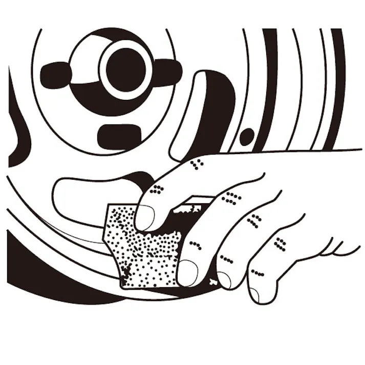 研磨ブロック(ゴム製) #240/80x50x20mm EA366EE-4 4548745319682【別送品】