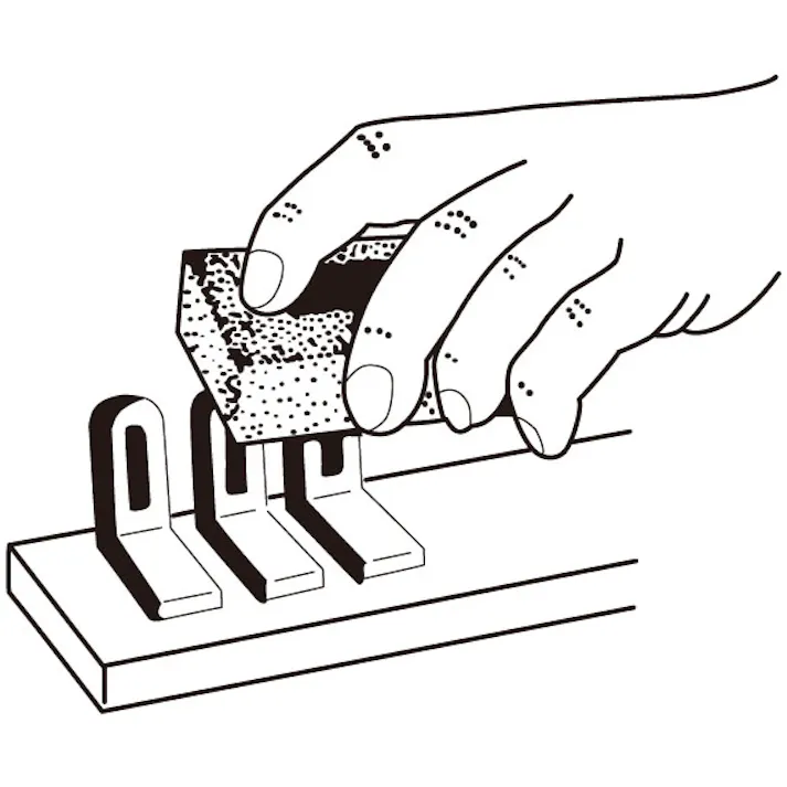 研磨ブロック(ゴム製) #240/80x50x20mm EA366EE-4 4548745319682【別送品】