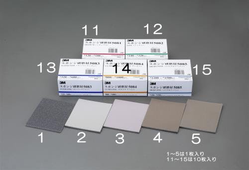 3M スポンジ研磨材(1枚) 114x140x5mm[中目] EA366MJ-2 4548745814743【別送品】