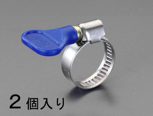手締めホースクランプ(ステンレス製/2個) 25-40mm EA463HB-49 4548745036978【別送品】