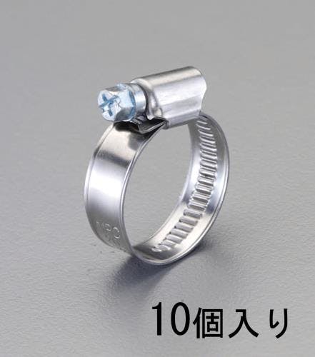 ホースクランプ(10個) 40-60mm EA463SB-60 4548745191769【別送品】