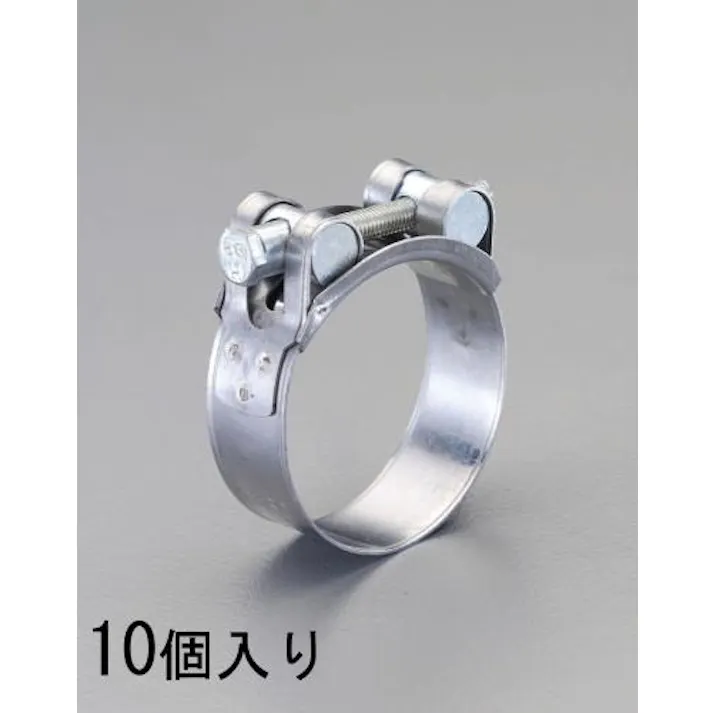 ESCO 74- 79mm Tボルトクランプ(10個) ホースクランプ 4548745192360 EA463SC-79(CDC)【別送品】