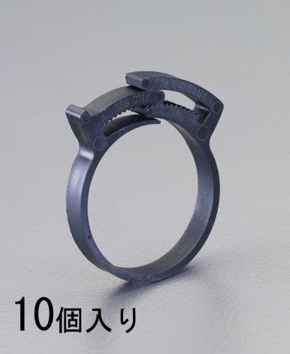 ホースクランプ(ナイロン製/ギア式/10個) 10.5-12.0mm EA463SD-12 4548745176438【別送品】
