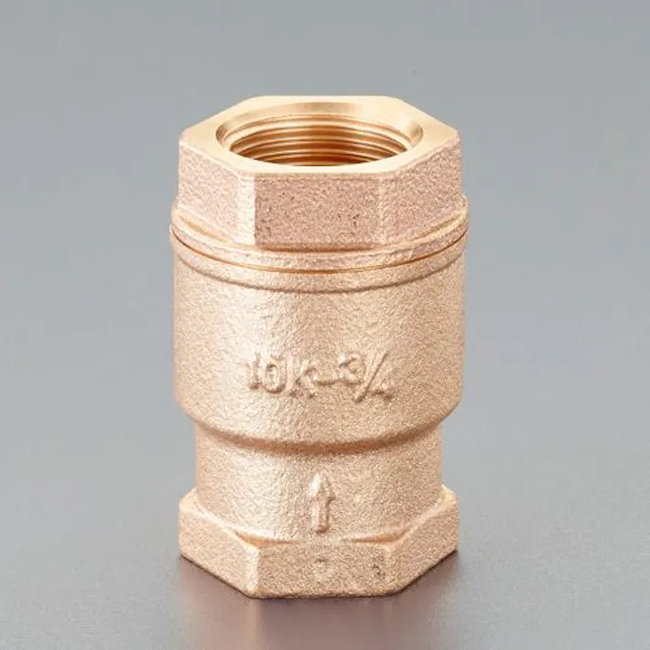 ESCO 1” リフトチャッキバルブ(竪型/青銅製) バルブ 4550061571231 EA465AG-10(CDC)【別送品】