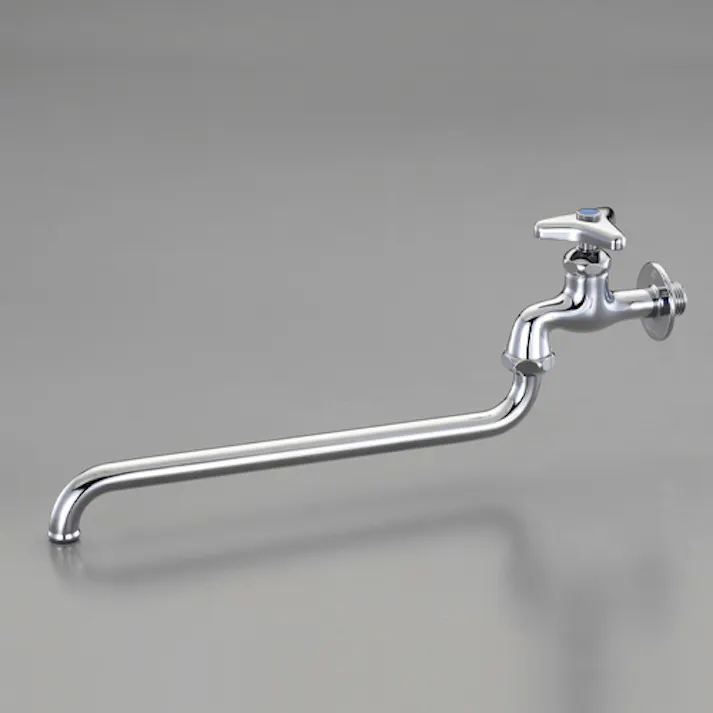 カクダイ 長パイプ自在水栓 PJ 1/2”/300mm EA468BE-13 4548745948493【別送品】