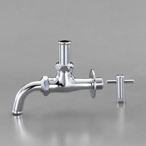 カクダイ PJ 1/2” 万能ホーム水栓(盗難防止かぎ付) 水栓金具