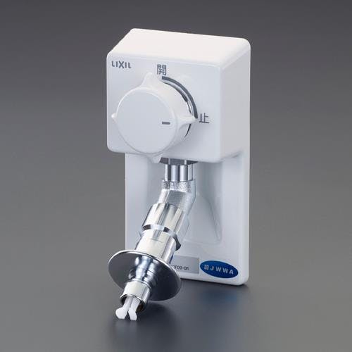 LIXIL 洗濯機用水栓(緊急止水弁付) 80x150x36mm EA468CF-73 4550061090398【別送品】