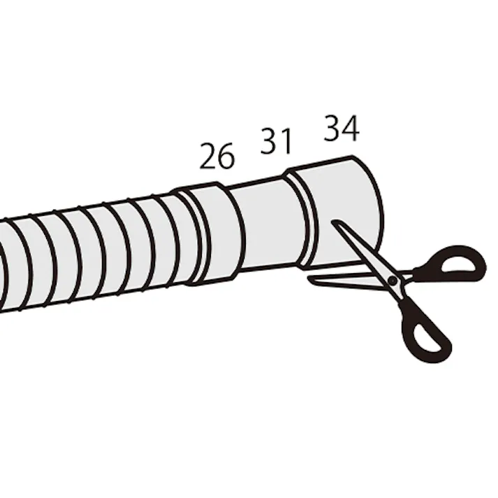 ミツギロン 洗濯機用排水ホース(L型) 0.5m EA468CJ-226 4550061593257【別送品】
