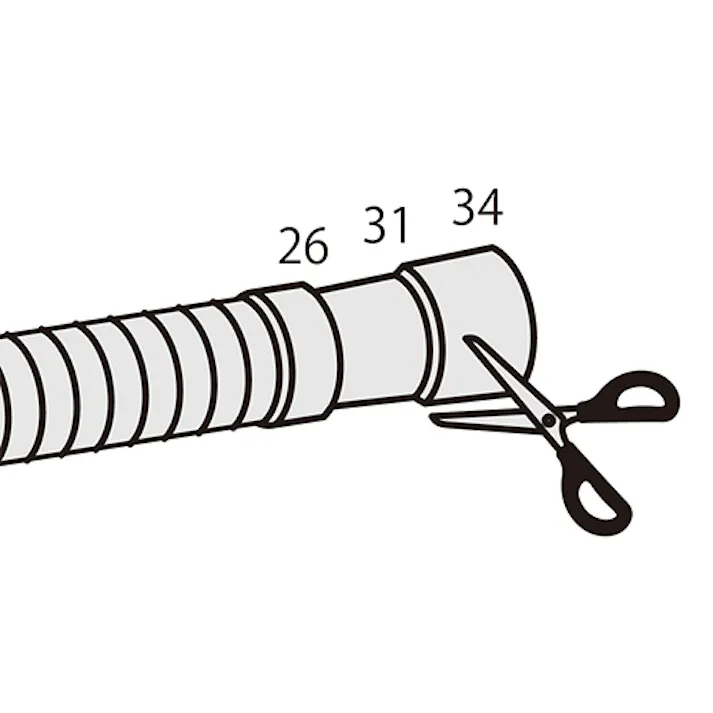 ミツギロン 洗濯機用排水ホース(L型) 2.0m EA468CJ-228 4550061593271【別送品】