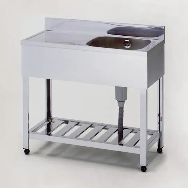 東製作所 900x450x890mm 一槽水切シンク(右水槽/SUS430 洗面・流し台・バス用部品 4550061731178 EA468EF-22R(CDC)【別送品】