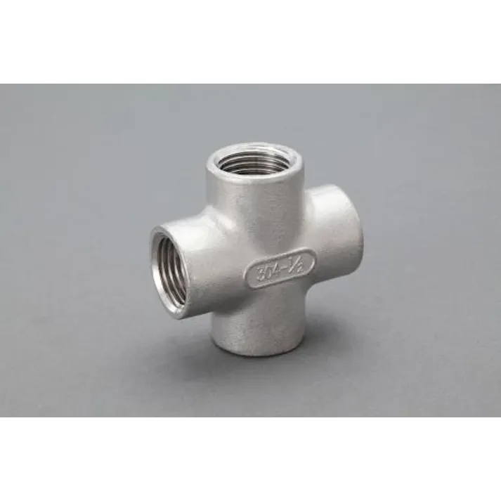 オンダ製作所 Rc 3/8” クロス継手(ステンレス製) 継手 4548745962796 EA469AR-3A(CDC)【別送品】