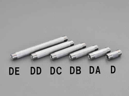 ねる オンダ製作所 両ねじニップル(ステンレス製) R3/8”x100mm EA469DB-3A