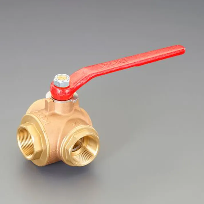 ESCO Rc1・1/2” 三方ボールバルブ バルブ 4518340546332 EA470BA-14(CDC)【別送品】