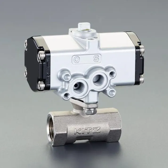 ESCO Rc 3/8” 空圧式ボールバルブ(ステンレス製) バルブ 4550061502105 EA470BW-3(CDC)【別送品】