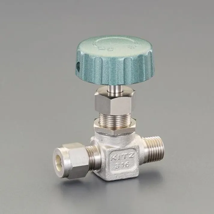 ESCO 10mm x R1/4” ニードルバルブ(ステンレス製) 空気・水その他配管継手 4550061566770 EA470CM-403(CDC)【別送品】