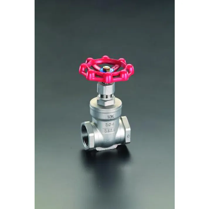 ESCO Rc 1” ゲートバルブ(ステンレス製) バルブ 4518340353343 EA470DB-10(CDC)【別送品】