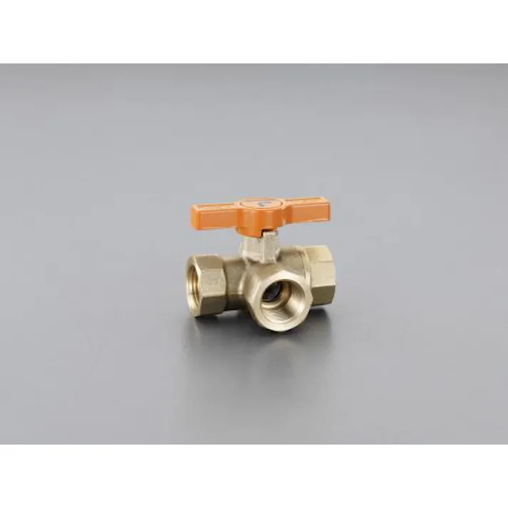 オンダ製作所 三方ボールバルブ(真鍮製) Rc3/8” EA470GE-3 4548745968941【別送品】