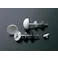 TOTO 化粧キャップ付ボルト(ホワイト/2本) EA472BA-95 4548745839302【別送品】