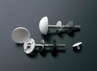 TOTO 化粧キャップ付ボルト(アイボリー/2本) EA472BA-96 4548745833256【別送品】