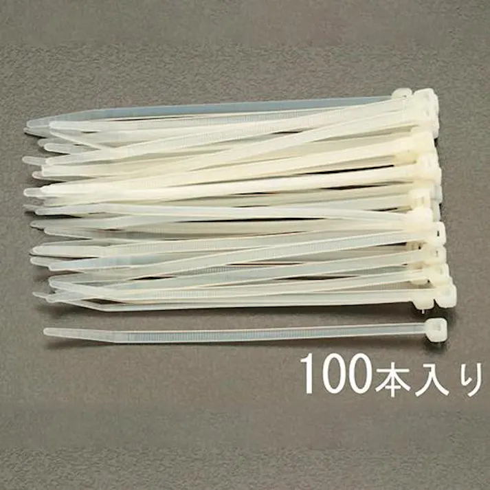 ESCO 300x 4.8mm 結束バンド(100本) 結束バンド 4550061449295 EA475-300S(CDC)【別送品】