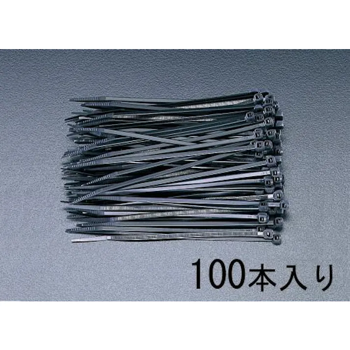 ESCO 610x 9.0mm 結束バンド(耐候性/100本) 結束バンド 4518340561458 EA475B-610(CDC)【別送品】