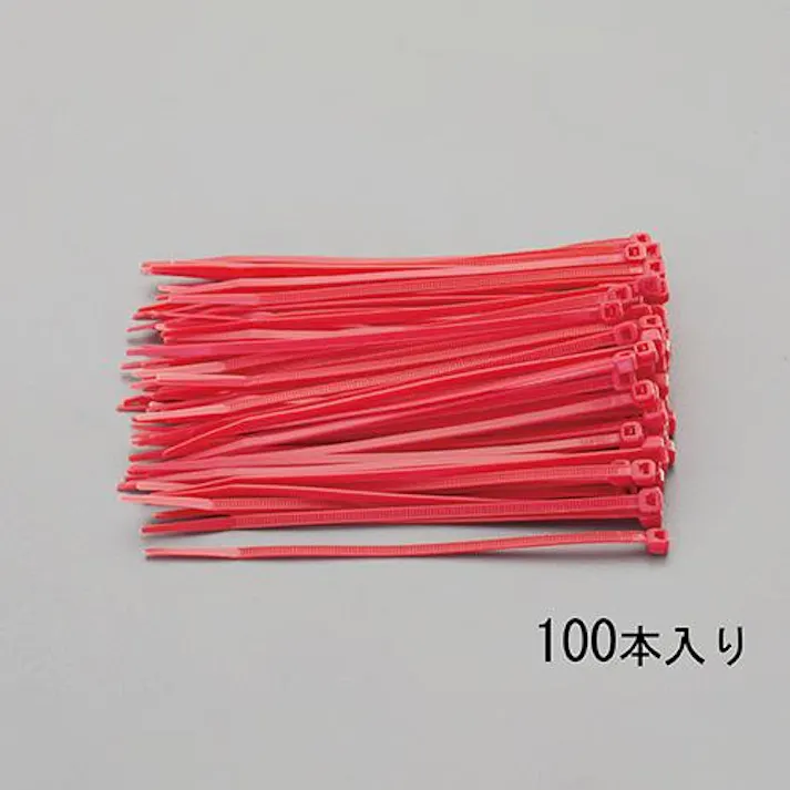 ESCO 250x 3.6mm 結束バンド(赤/100本) 結束バンド 4550061449523 EA475C-250M(CDC)【別送品】