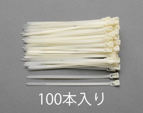 結束バンド(再結束タイプ/100本) 125mm EA475ER-125 4548745900620【別送品】