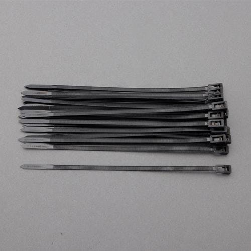 結束バンド(再結束タイプ/黒/100本) 250mm EA475ES-250 4550061760116【別送品】
