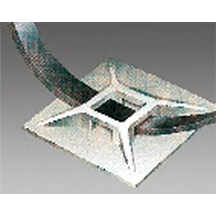 結束バンド用ベース(粘着付/100個) 12.5x12.5mm EA475EZ-12 4548745898057【別送品】