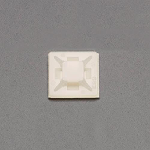 結束バンド用ベース(粘着付/100個) 21.8x21.8mm EA475EZ-23 4550061680742【別送品】