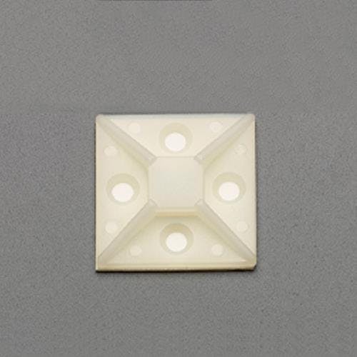 結束バンド用ベース(粘着付/100個) 38.5x38.5mm EA475EZ-38 4550061681435【別送品】