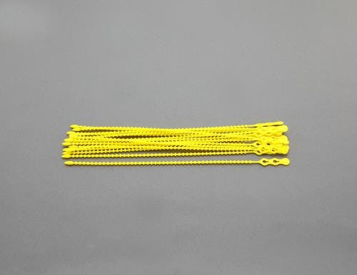 結束バンド(ビーズタイプ/黄/15本) 310mmEA475FK-311 4550061321300【別送品】