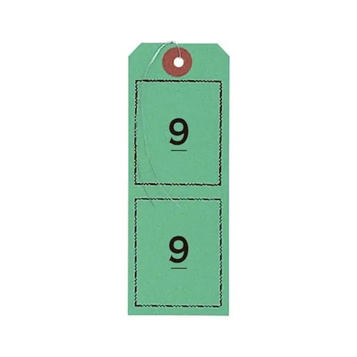 オープン工業 47x130mm 連番タグ(緑/100枚) 荷造・包装用品 4550061927038 EA475HL-12(CDC)【別送品】