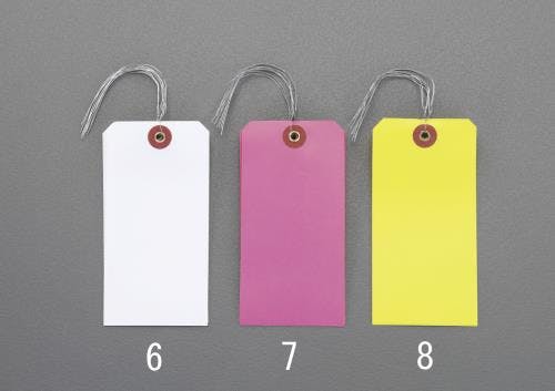 土牛産業(DOGYU) 針金付防水荷札(イエロー/5枚) 120x60mm EA475HZ-8 4548745556407【別送品】