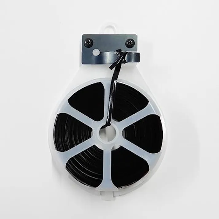 ESCO 4.0mmx 30m ビニタイ(PVC製/黒) 結束バンド 4518340595545 EA475V-2F(CDC)【別送品】