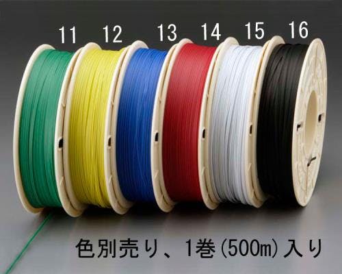 ビニタイ(ポリエチレン製/黄) 4.0mmx500m EA475VA-12 4518340237094【別送品】